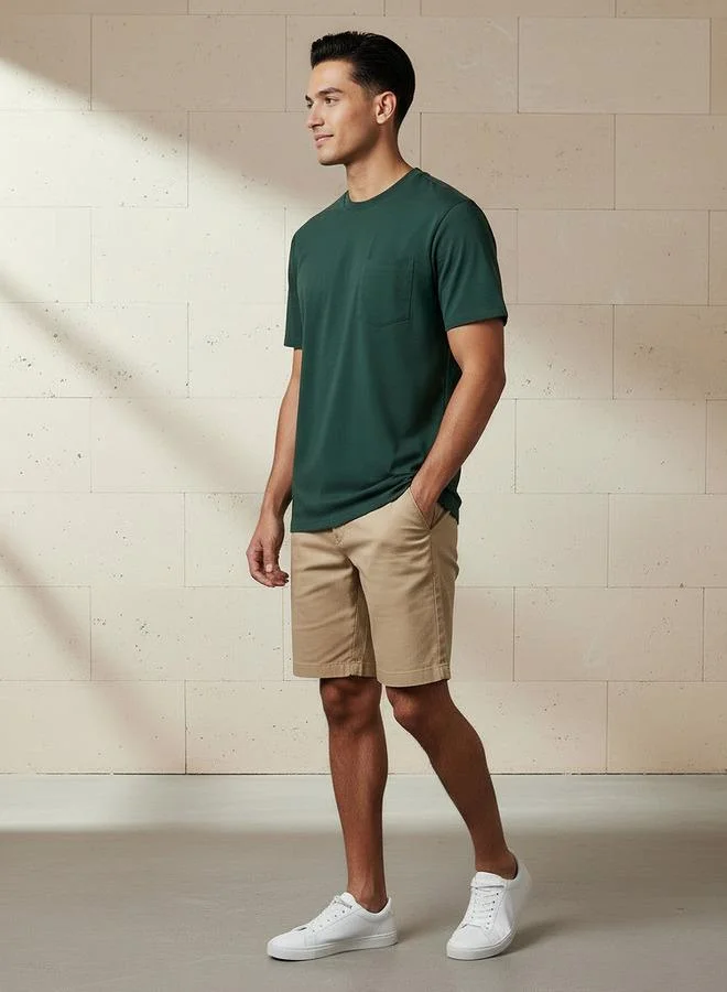 سبلاش فيڤ Men Regular Fit Crew Neck Short Sleeve Printed T-shirt